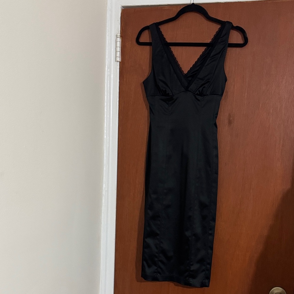 bebe Black Midi Dress